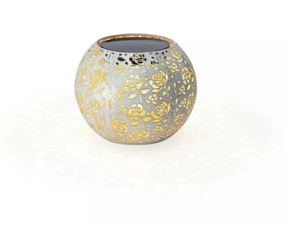 STT Windlicht Solar Antic Globe Baccara Ø 22 cm, White