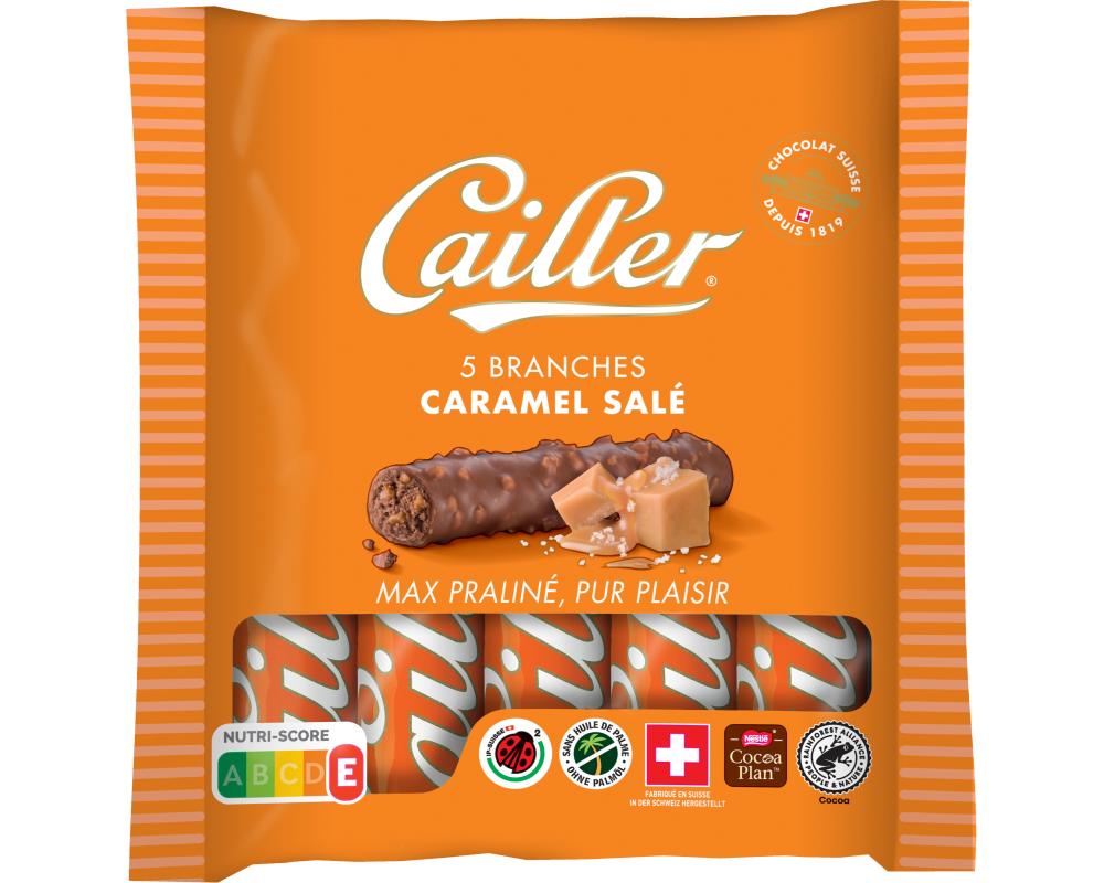 Cailler Branches Crunchy Caramel 5 x 23 g