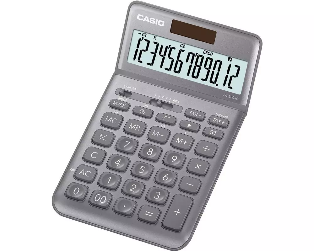 Casio Taschenrechner CS-JW-200SC-GY Grau