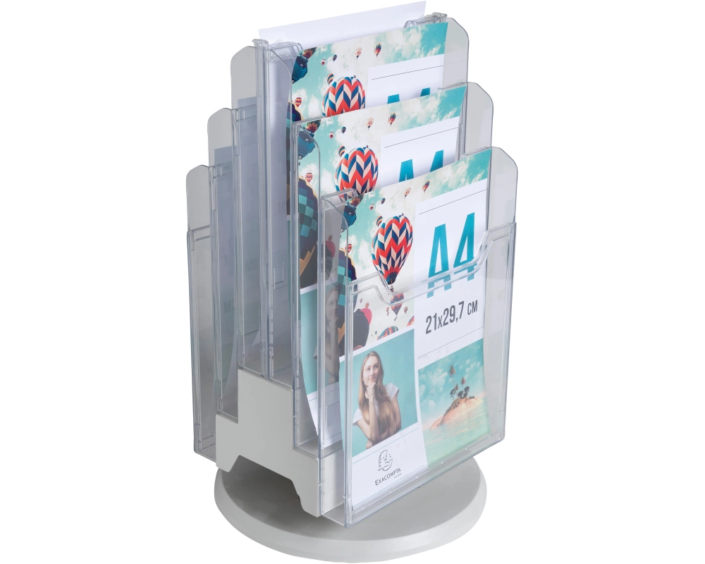 EXACOMPTA Tisch-Drehständer A4 60558D transparent