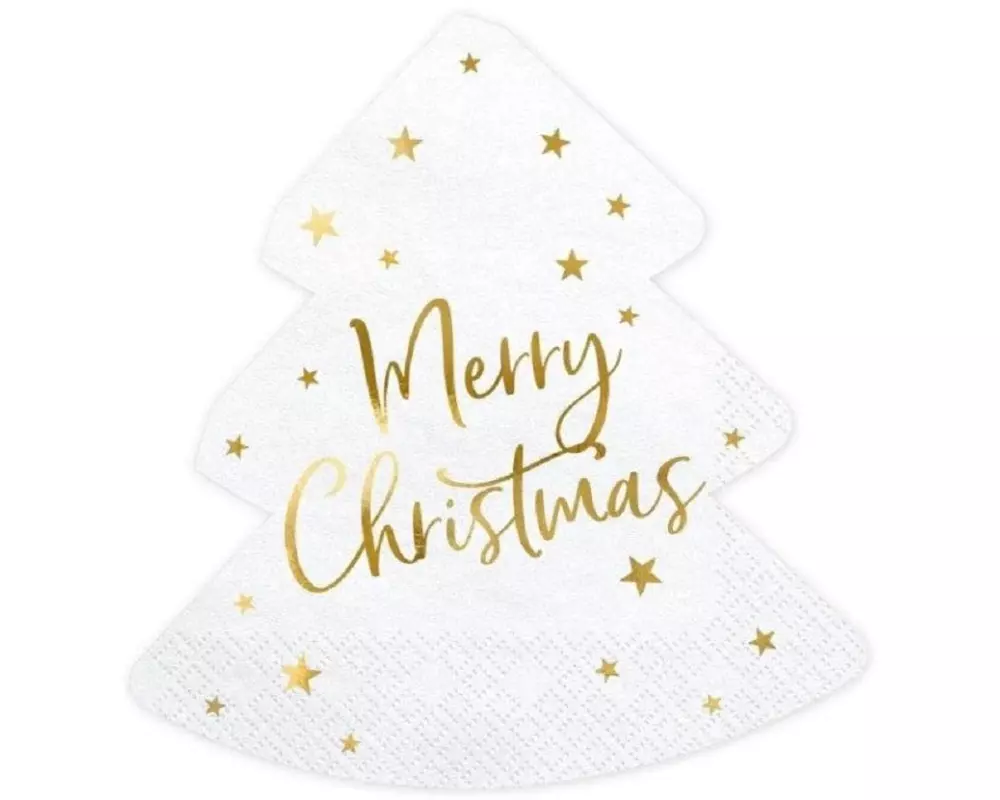 Partydeco Weihnachtsservietten Weihnachtsbaum 20 Stk.