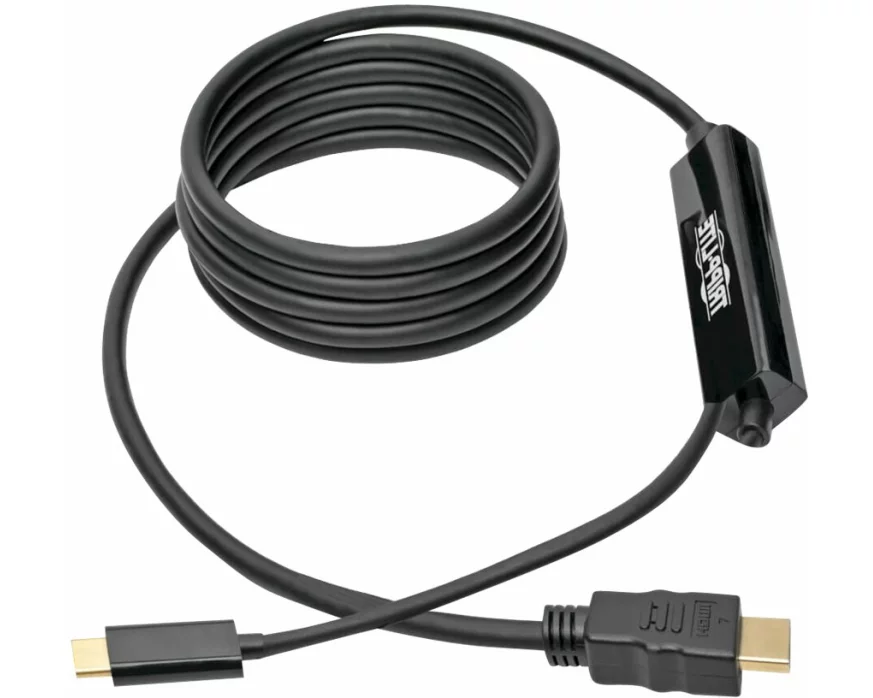 EATON TRIPPLITE USB-C to HDMI, Active, Adapter, Cable, M/M, 4K, Black, 6ft, 1.8m