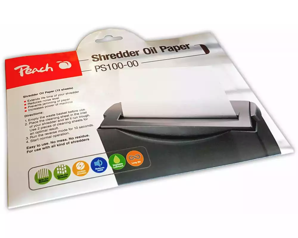 Peach Ölpapier für Aktenvernichter 12 Stück