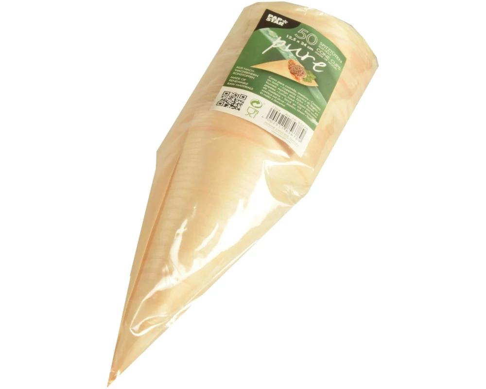 Papstar Pure Holz Spitztüten 50 Stück