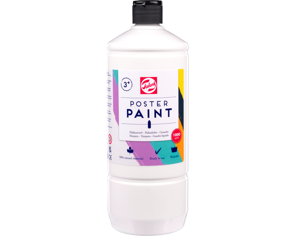 TALENS Plakatfarbe 1000ml 36711001 weiss