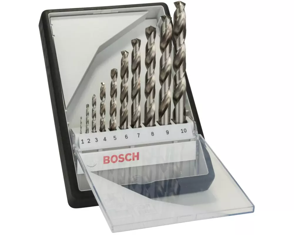 Bosch Professional Metallbohrer-Set HSS-G, 10-teilig