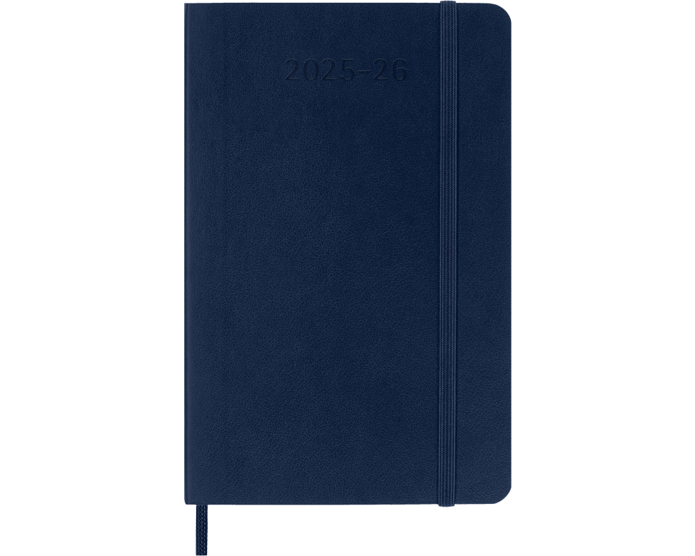 MOLESKINE Wochen-Notizkalender 25/26 8056999275464 18M liniert SC saphir 9x14cm