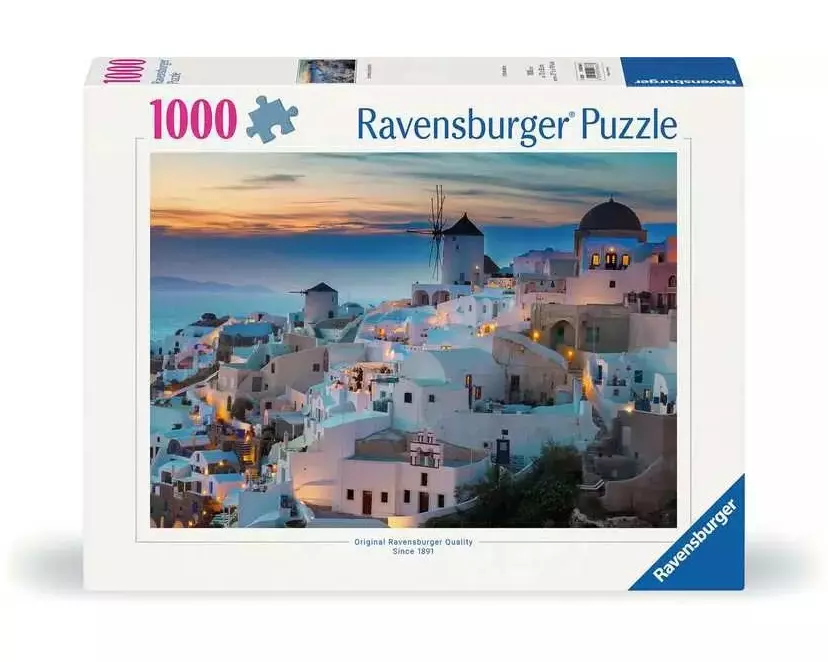Ravensburger Puzzle Abend über Santorini