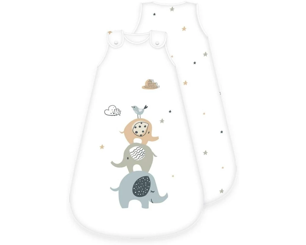 Herding Baby-Ganzjahresschlafsack Elephants 90 cm
