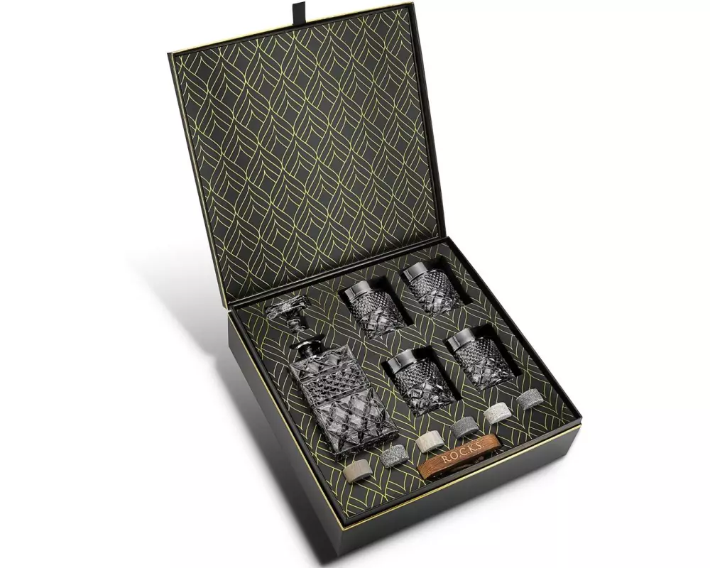 R.O.C.K.S. Whisky-Set Dekanter 650 ml, Transparent