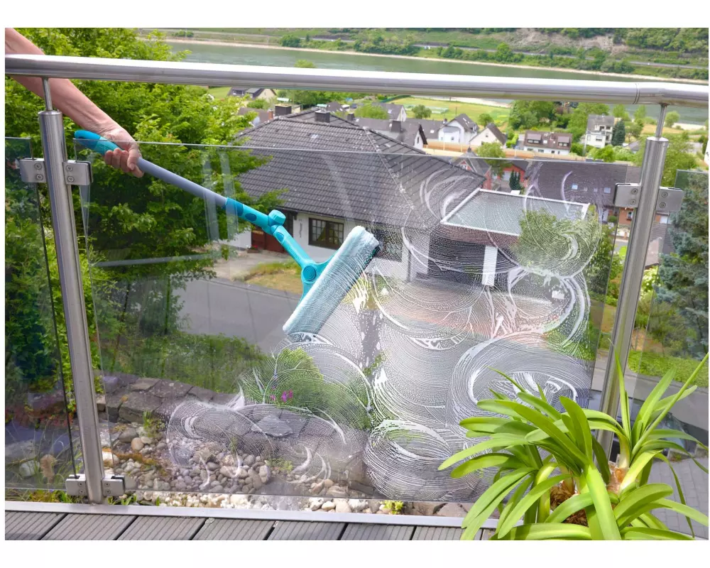 Leifheit FlexReach 4 in 1 Grau/Türkis