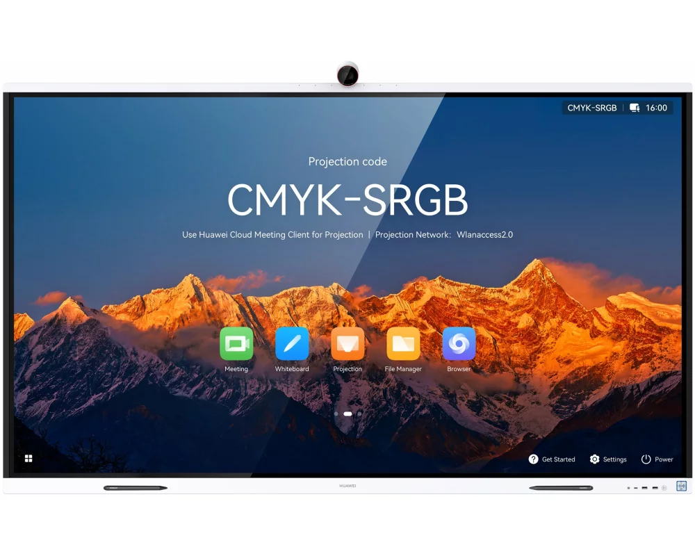 HUAWEI 55150650-IdeaHub S2 IHS2-65SA, Intelligent Collaboration Device, 65-inch, infrared screen, Jade white overseas (P)