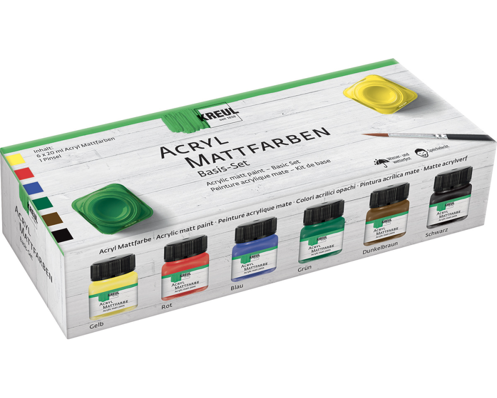 KREUL Set Mattfarbe 75600 6x20ml