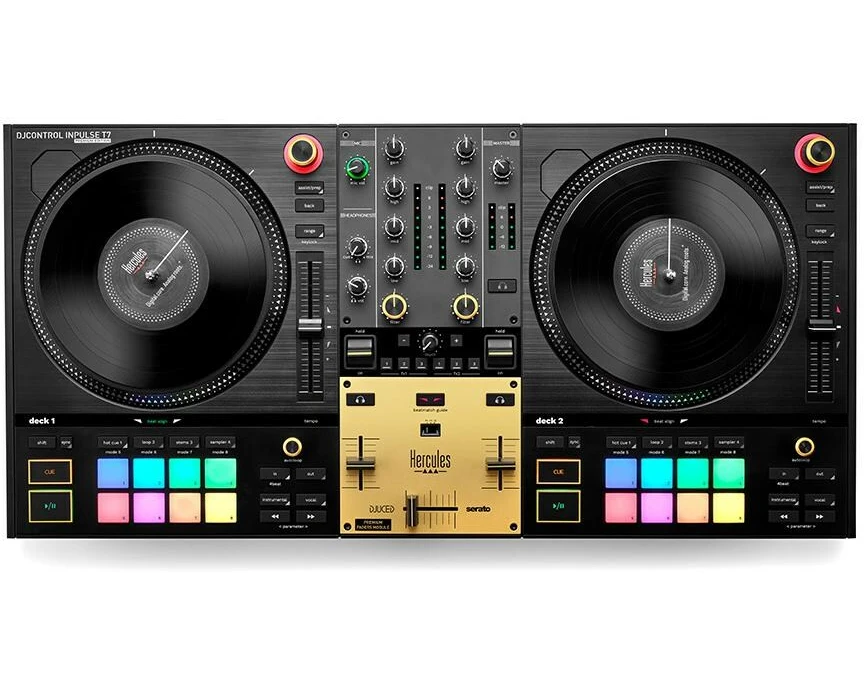 Hercules DJCONTROL INPULSE T7 PREMIUM inkl. T7-Fader und -Tasche