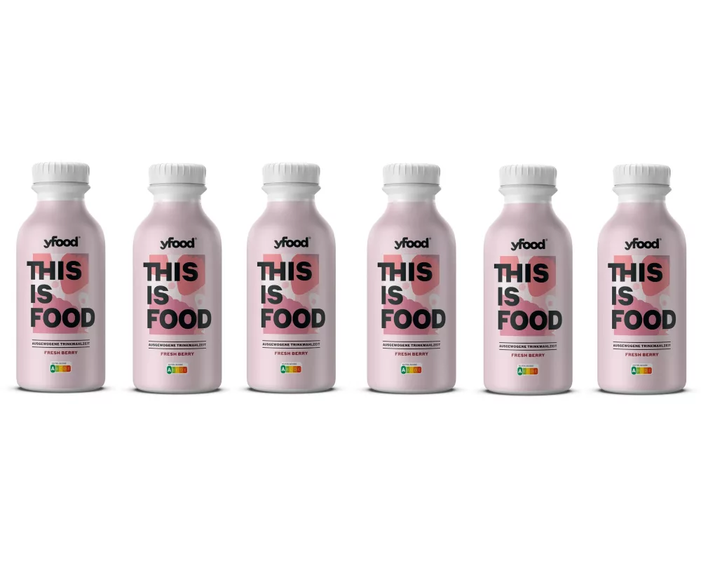 YFOOD Trinkmahlzeit Fresh Berry 6 x 500 ml