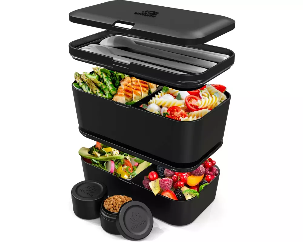 Umami Lunchbox Nestable L Onyx Black