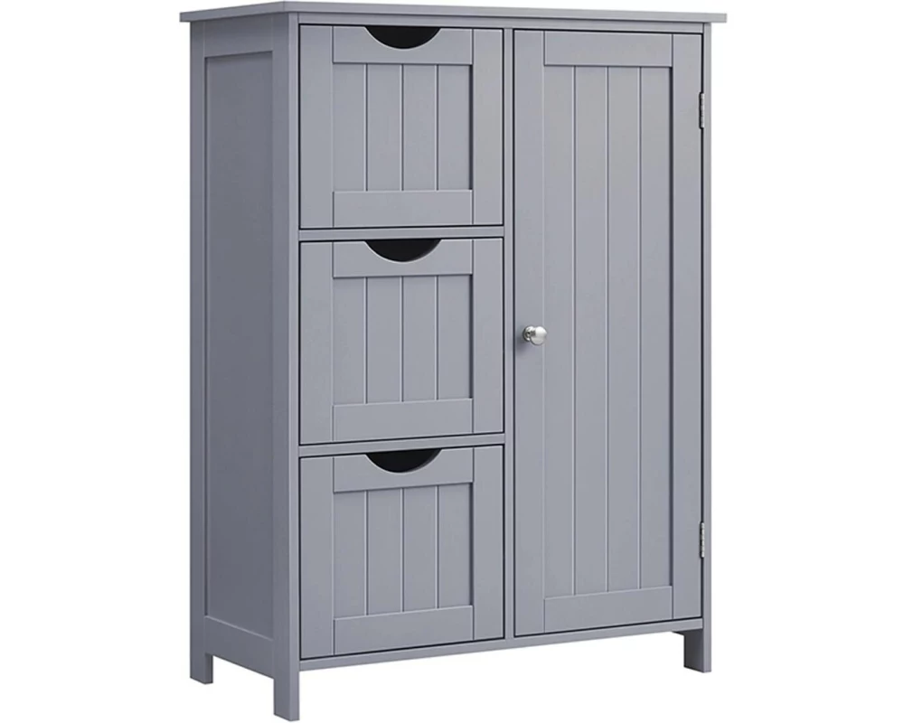 VASAGLE Kommode in Landhausstil 60 x 80 cm, Grau