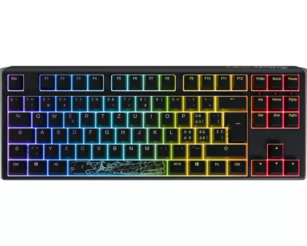 Ducky Gaming-Tastatur ONE 3 TKL MX-Cherry Red CH-Layout