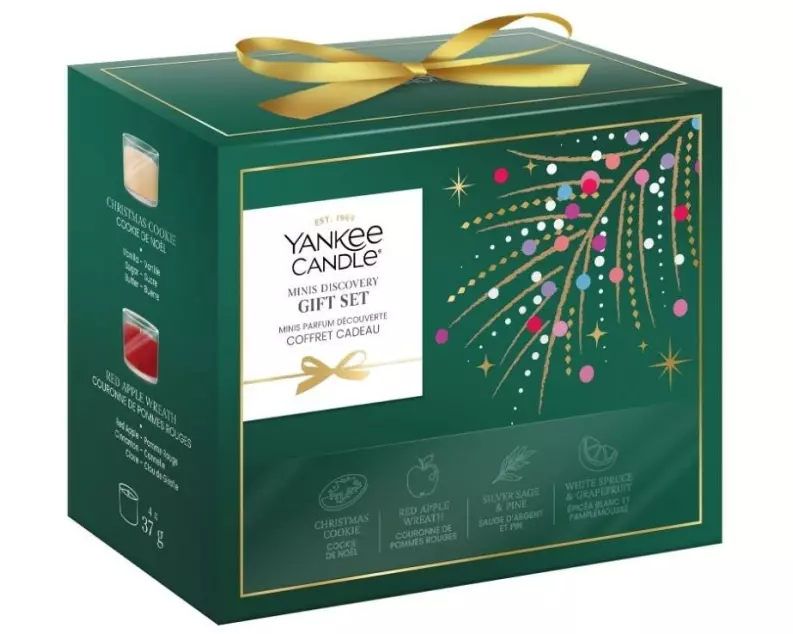 Yankee Candle Signature Geschenkset Christmas Moments, 4 Mini Filled Votives