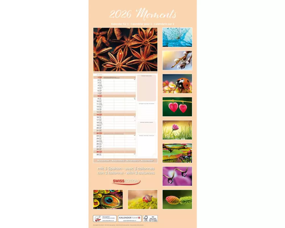 TH Kalender für 2 Premium Moments 2026