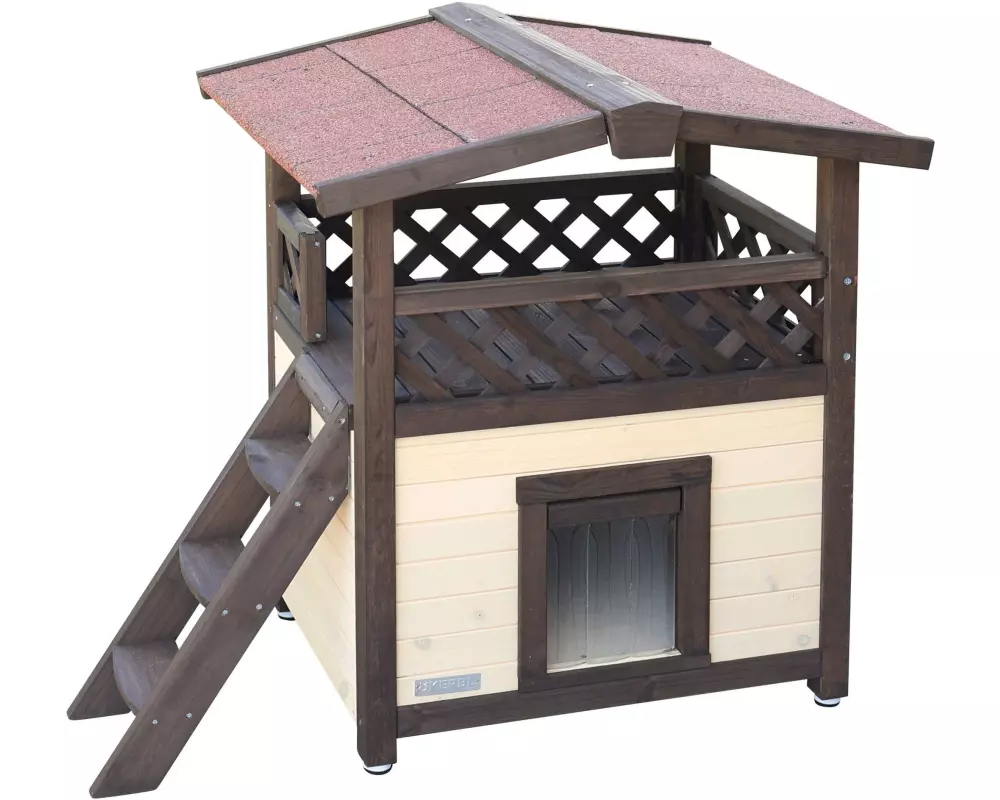 Kerbl Katzenhaus 4-Seasons Deluxe 88 cm x 57 cm x 77 cm