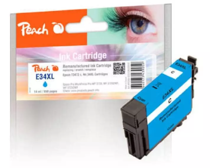 Peach Tinte Epson T3472, No 34XL Cyan
