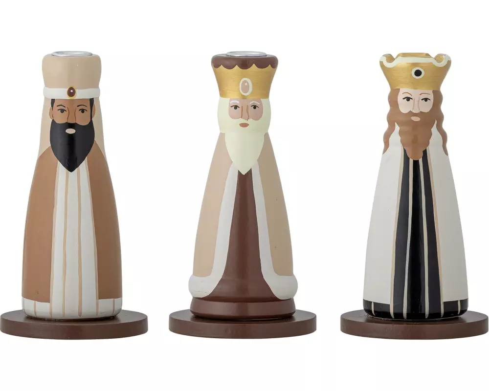 Bloomingville Weihnachtswindlicht Betiel 3-er Set, 10.5 cm