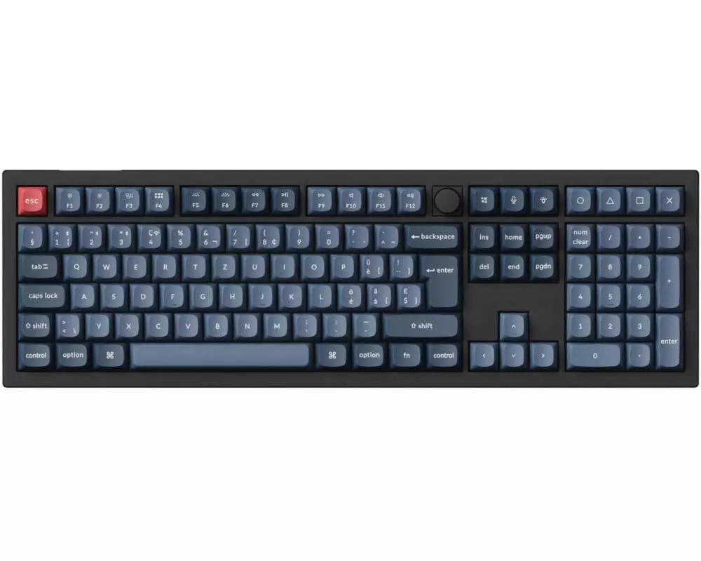 Keychron Gaming-Tastatur V6 Max Black Brown Switch