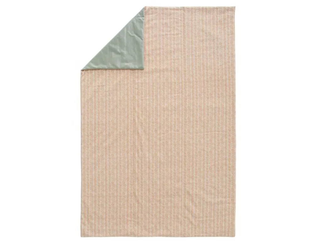 Urbanara Picknickdecke Mallur 130 x 190 cm - Apricot / Weiss