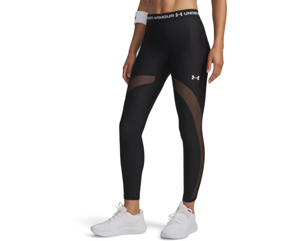 UNDER ARMOUR Funktionsunterwäsche HeatGear Mesh Leggings Schwarz, XL
