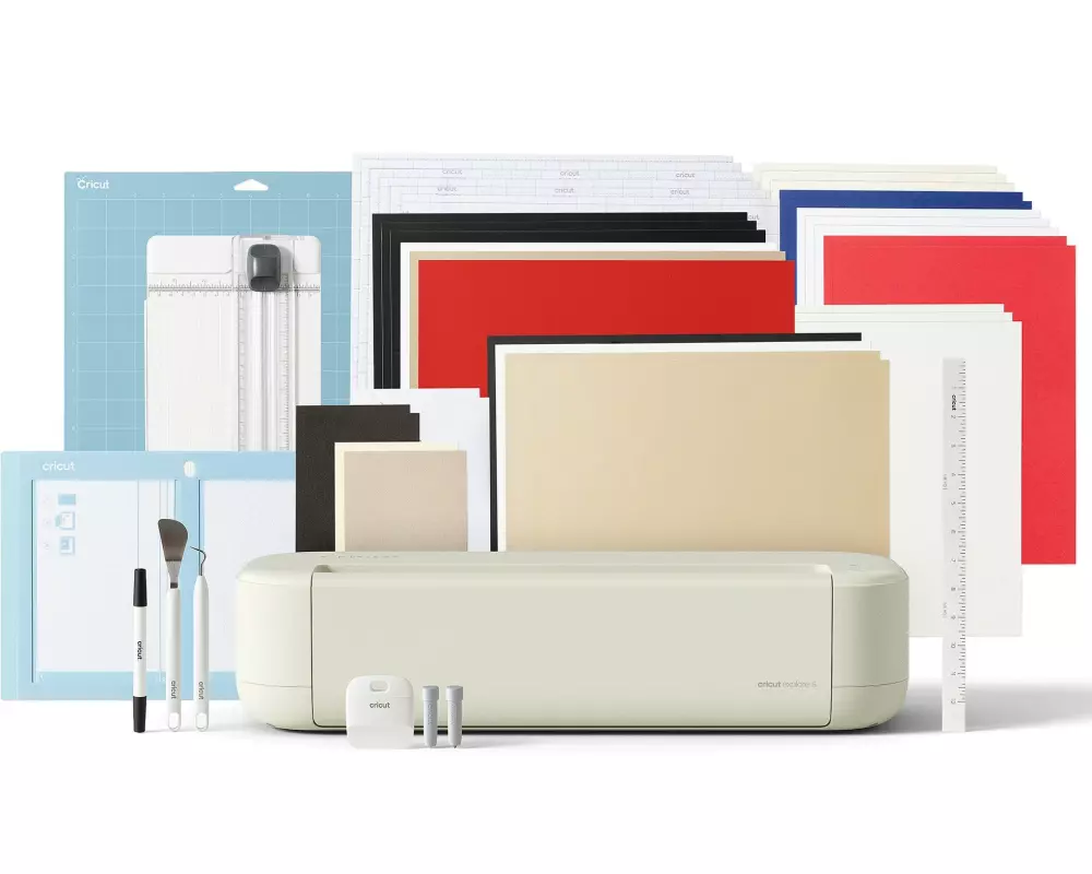 Cricut Schneideplotter Cricut Explore 5 + Essential-Bundle, Beige
