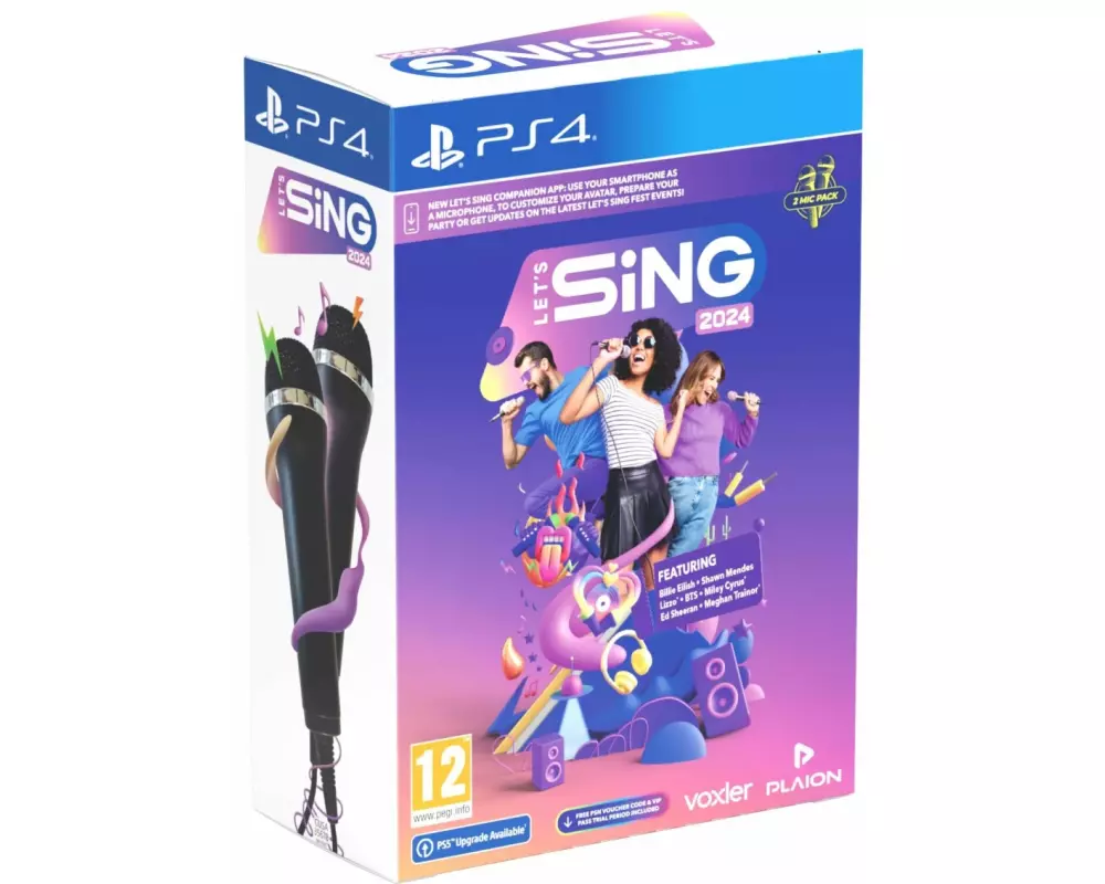 GAME Let's Sing 2024 International Version + 2 Mics