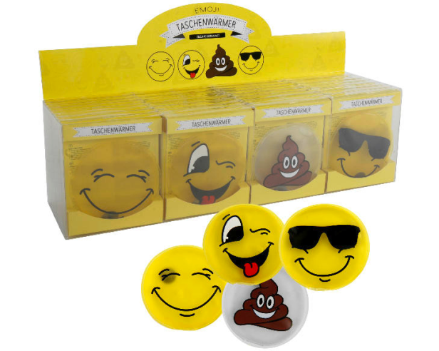 ROOST Taschenwärmer 512609 Smiley, ass. 9cm