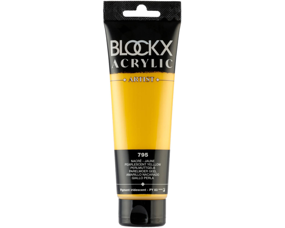 BLOCKX Acrylfarbe 120ml 60795BXC perlmuttgelb
