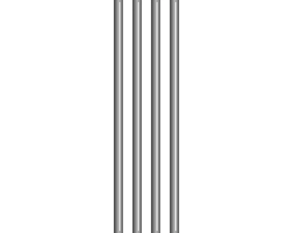 Gault Millau Strohhalm Glas, 6 Stück