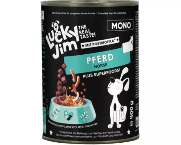 Lucky Jim Nassfutter Mono Pferd 400 g