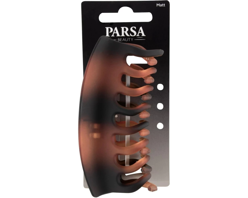 Parsa Beauty Haarklemme T-Shell, gross, matt Braun 1 Stück