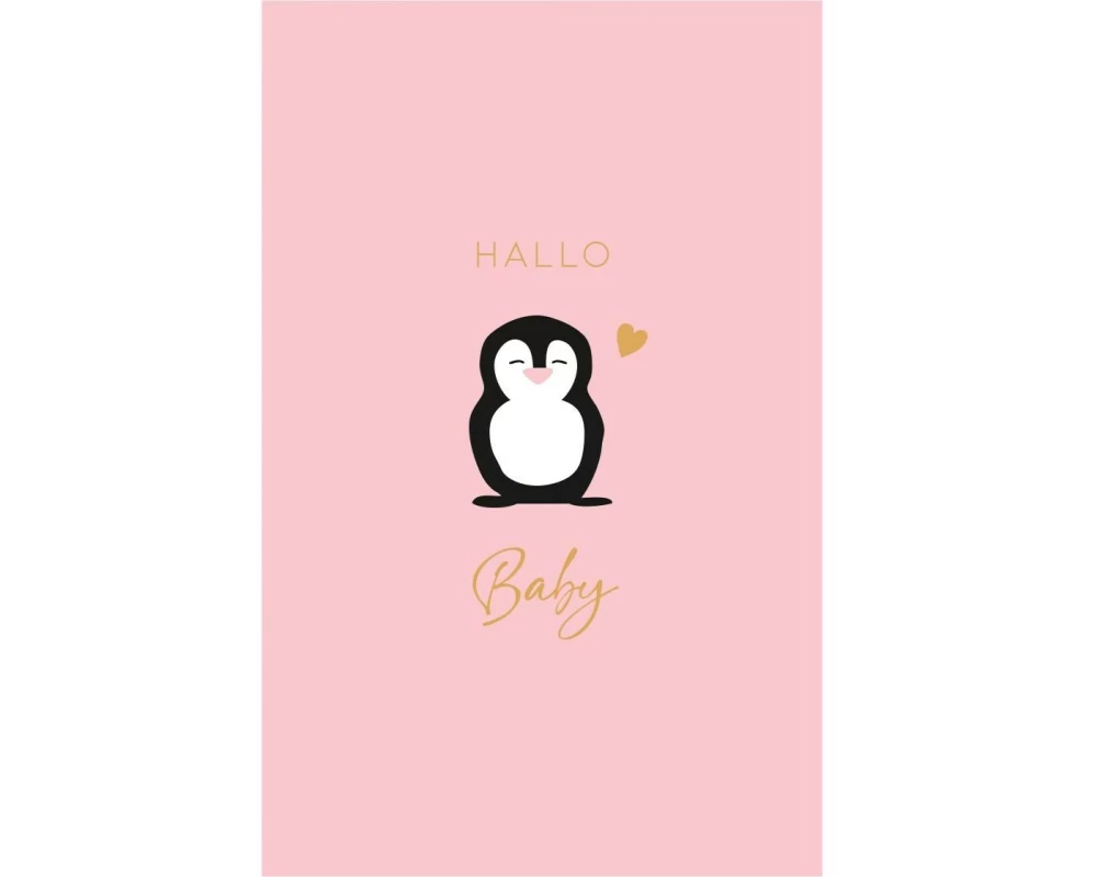 ABC Glückwunschkarte Süsser Pinguin B6