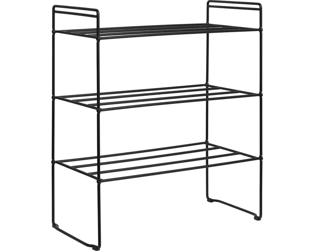 House Nordic Schuhregal Swansea 49.5 x 60 cm, Schwarz