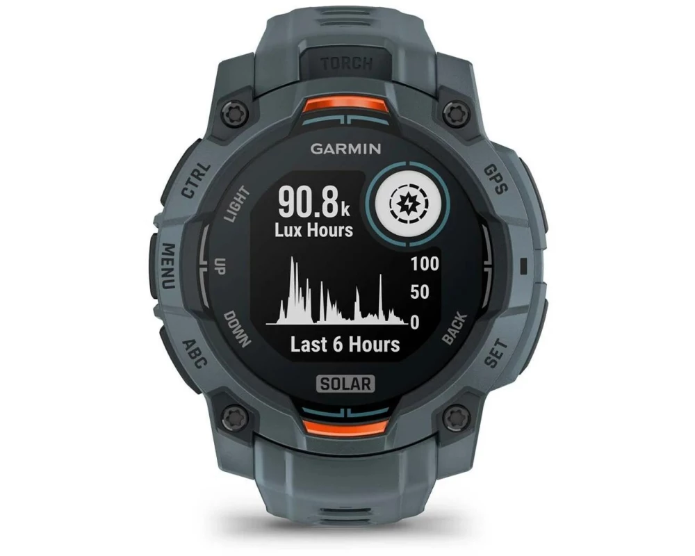 GARMIN Sportuhr Instinct 3 Solar Twilight 45 mm