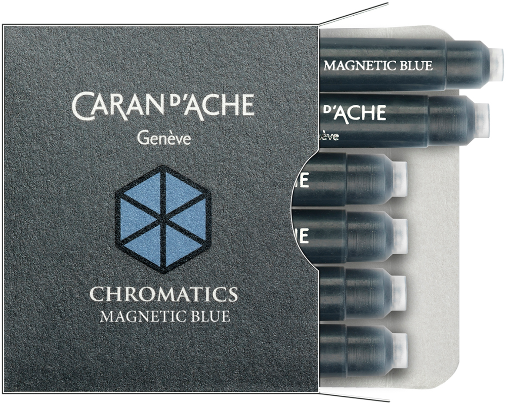 CARAN D'ACHE Tintenpatrone 8021.149 Magnetic Blue 6 Stück