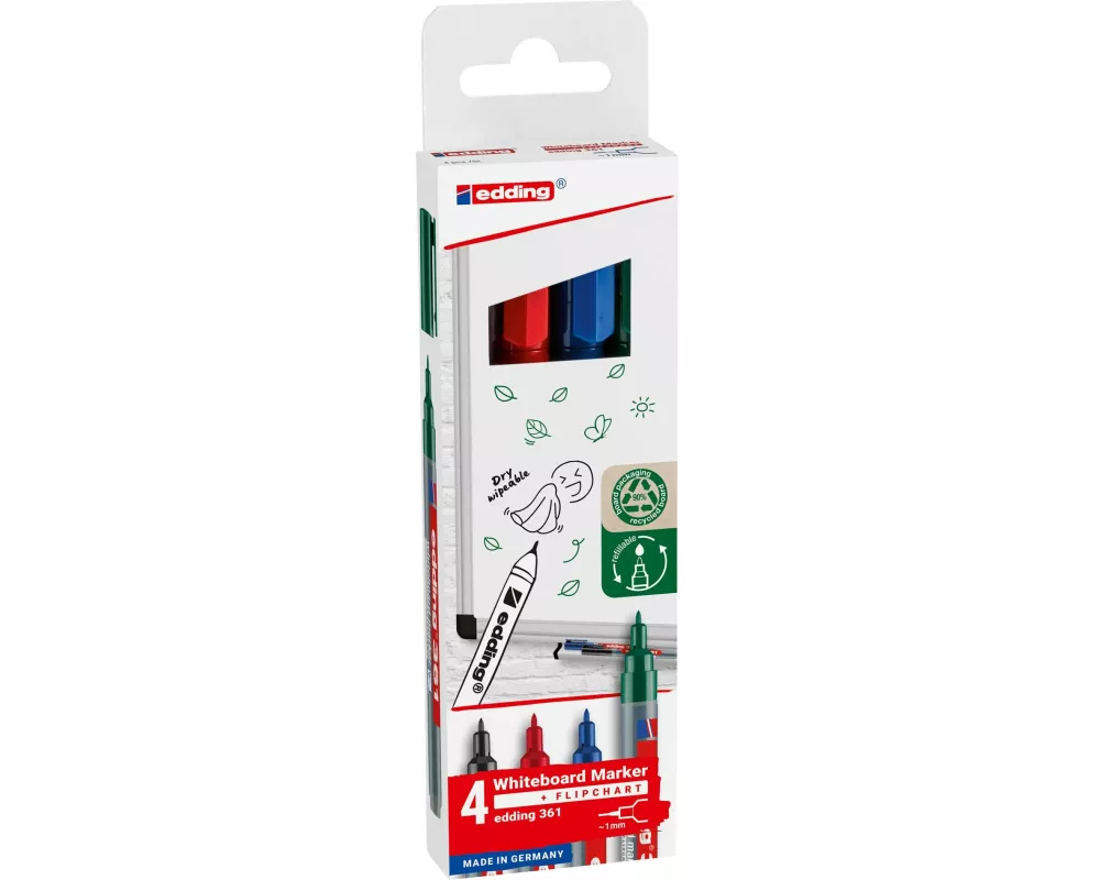 edding Whiteboard-Marker 361, 4 Stück