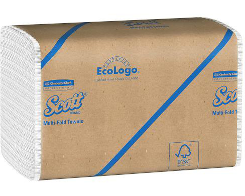 KIMBERLY Falthandtuch 1lg. 24x23.5cm 180450 weiss, Z-Falz 16x250 Blatt