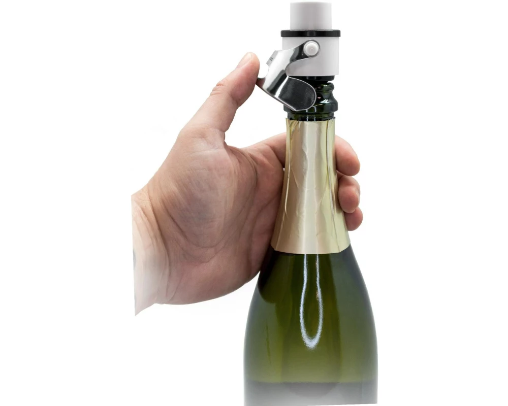 Vin Bouquet Sekt- und Champagnerverschluss FIT1171 Weiss/Silber