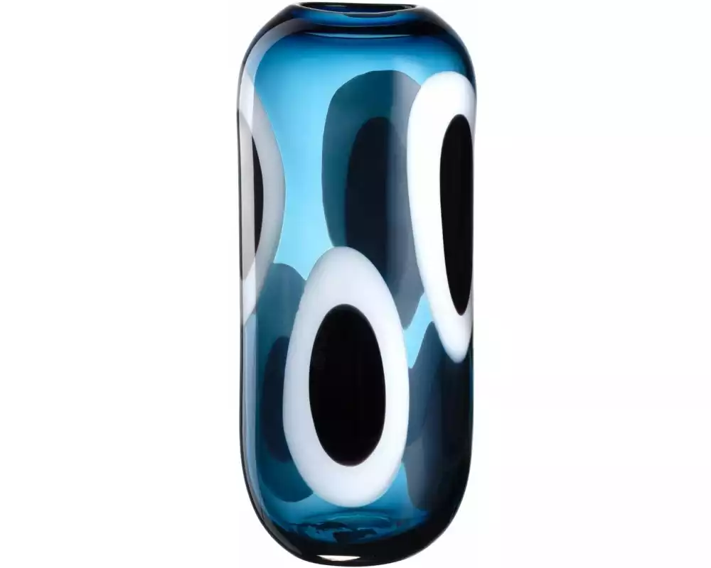 Leonardo Vase Occhi Blu 36 cm, Blau