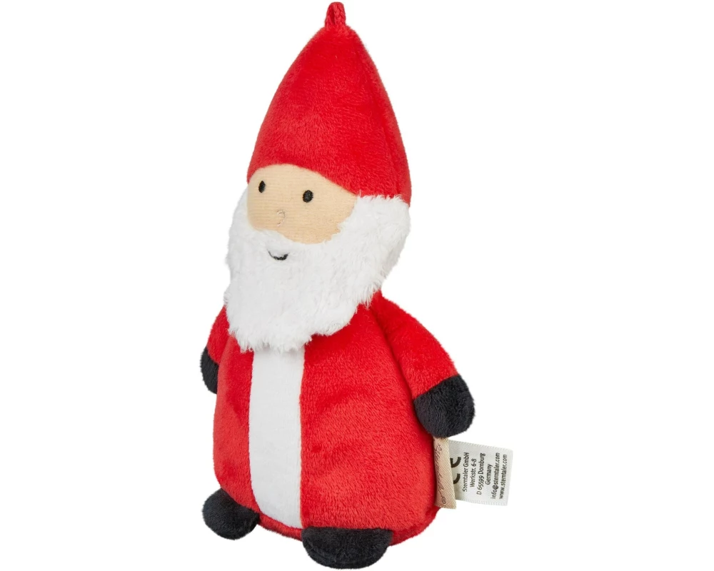 Sterntaler Rassel Kuscheltier S Weihnachtsmann Brillantrot
