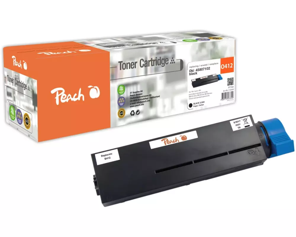 Peach Toner OKI 45807102 Black