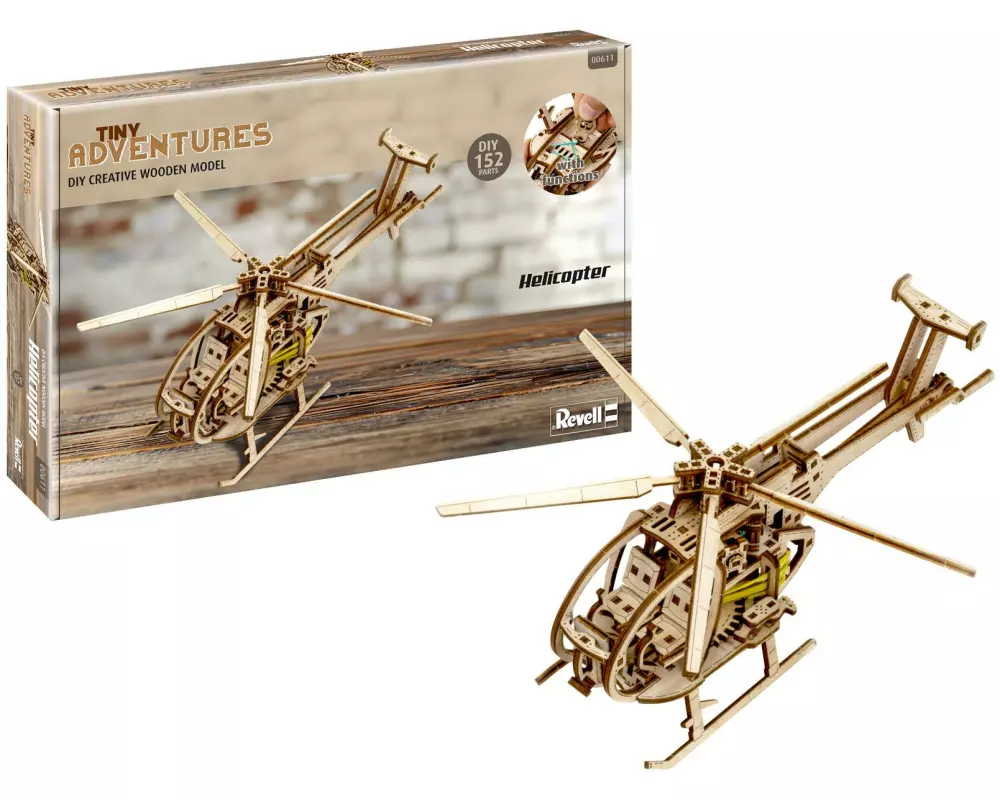 Revell Tiny Adventures – Helicopter Holzbausatz