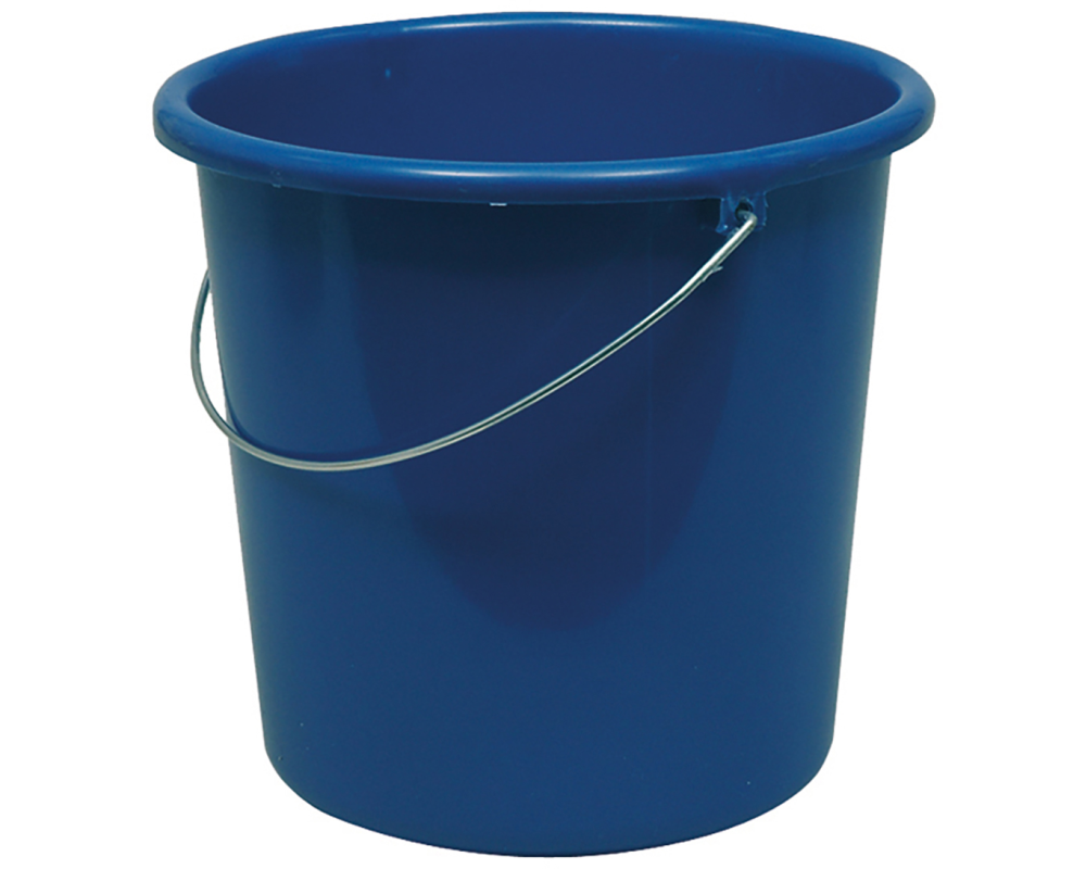 WEBSTAR Plastikeimer, Metallbügel 10lt 9731 blau