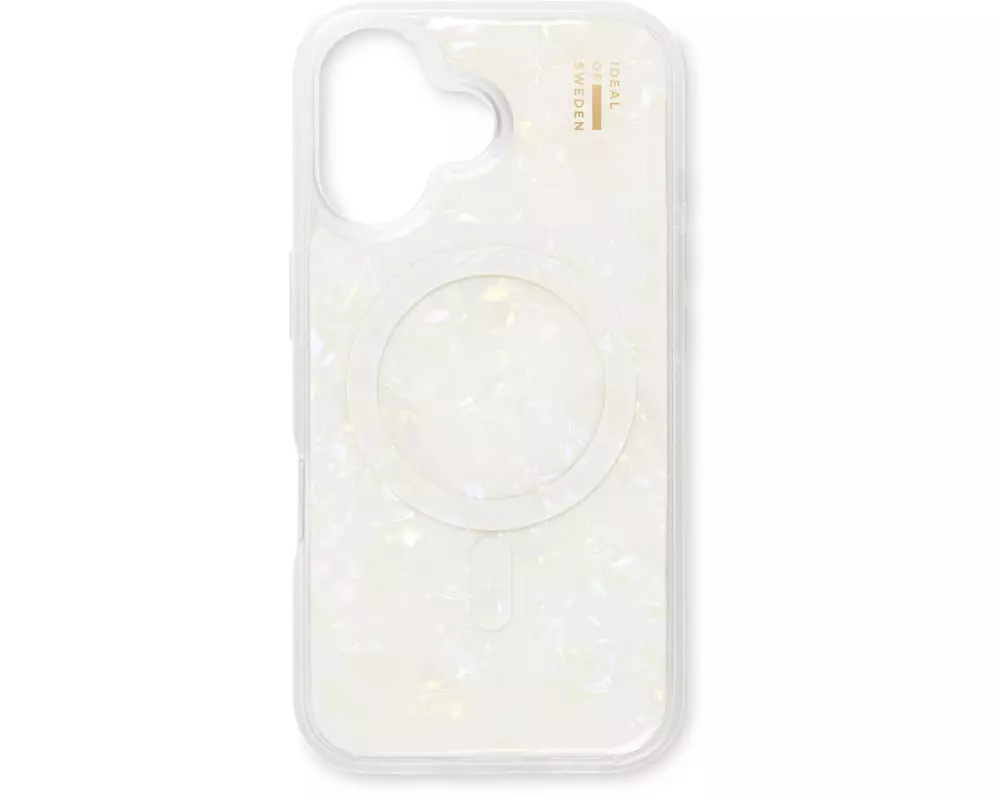 Ideal of Sweden Back Cover iPhone 16 Perlmutt Weiss